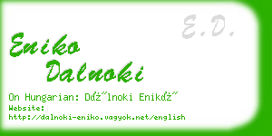 eniko dalnoki business card